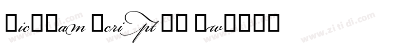 Bickham Script MM Sw字体转换